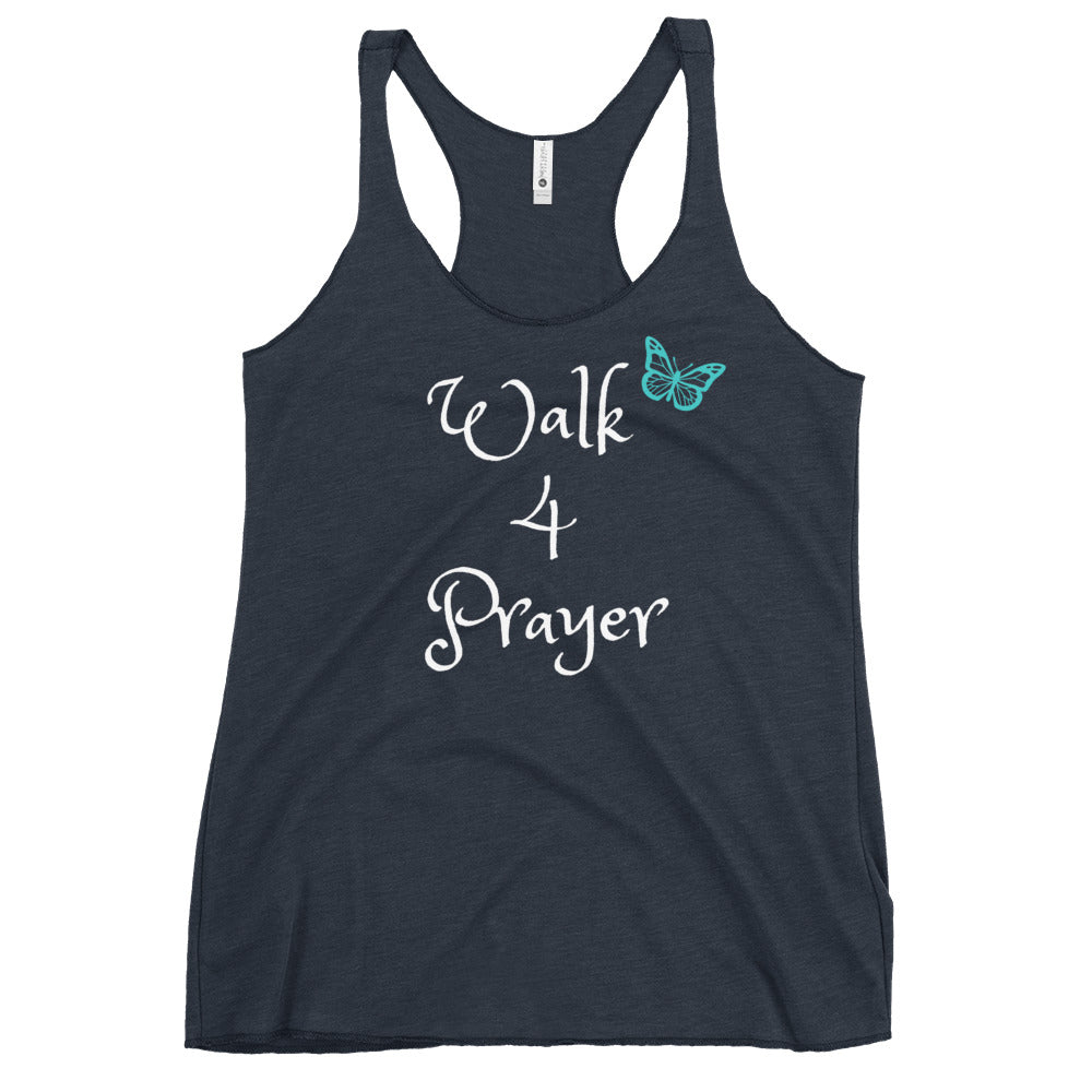 Walk 4 Prayer Butterfly Women's Racerback Tank