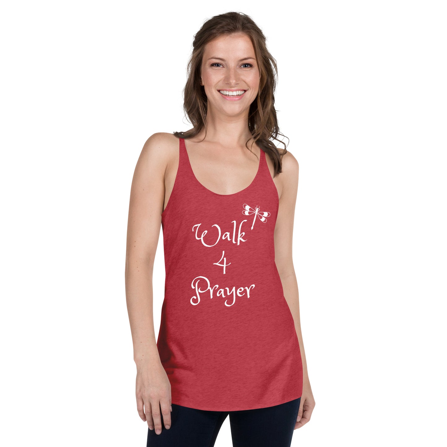 Walk 4 Prayer Dragonfly Women's Racerback Tank