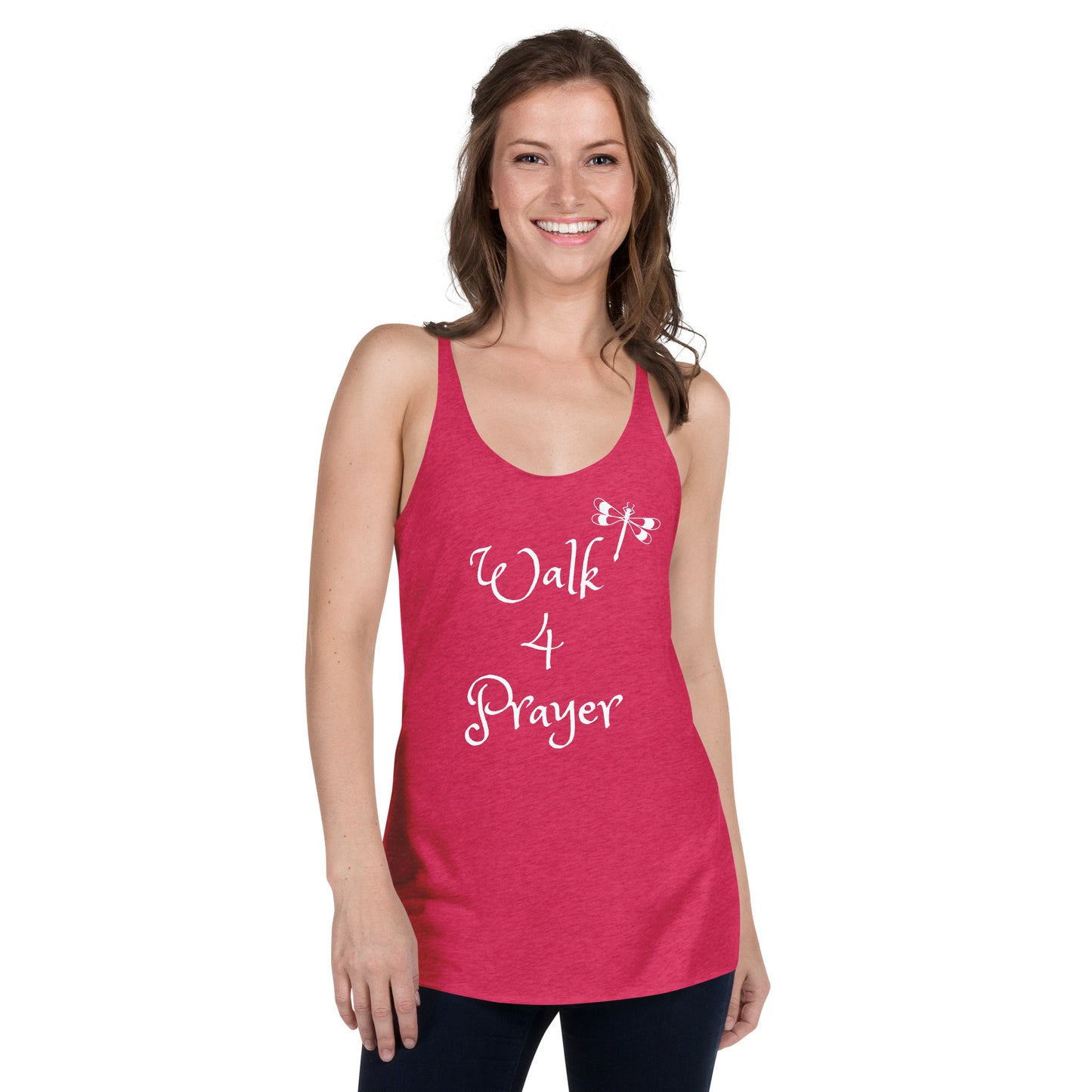 Walk 4 Prayer Dragonfly Women's Racerback Tank