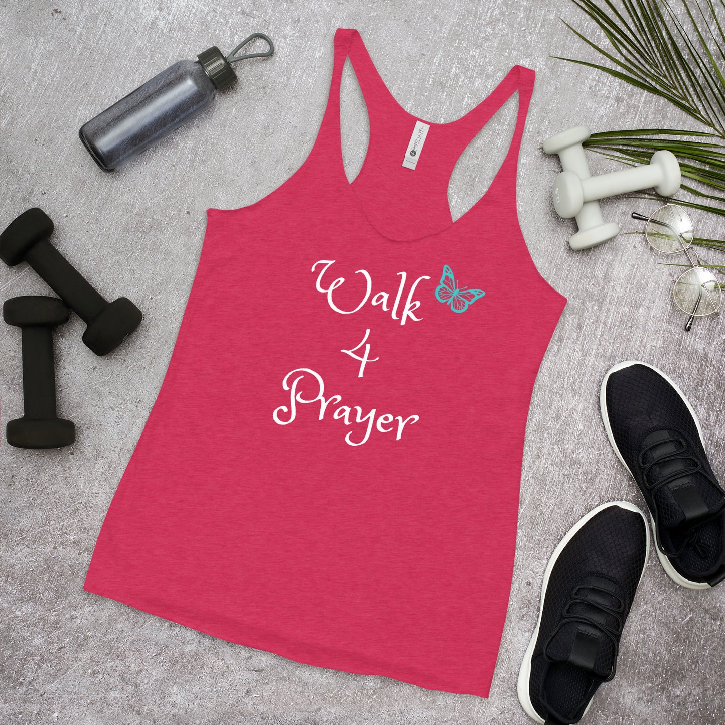 Walk 4 Prayer Butterfly Women's Racerback Tank