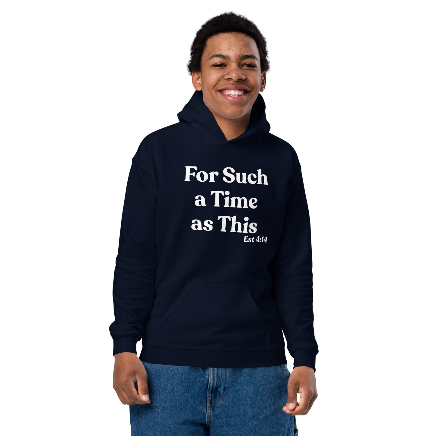 For Such a Time as This Est 4:14 Youth heavy blend hoodie