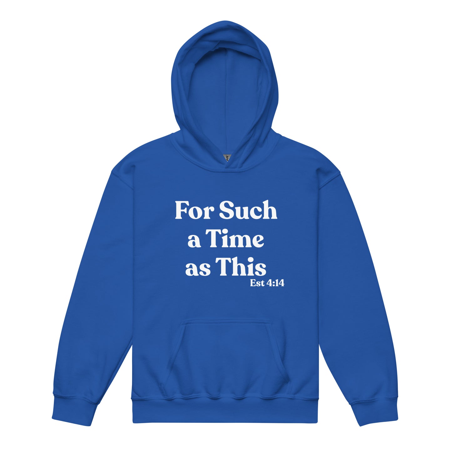 For Such a Time as This Est 4:14 Youth heavy blend hoodie