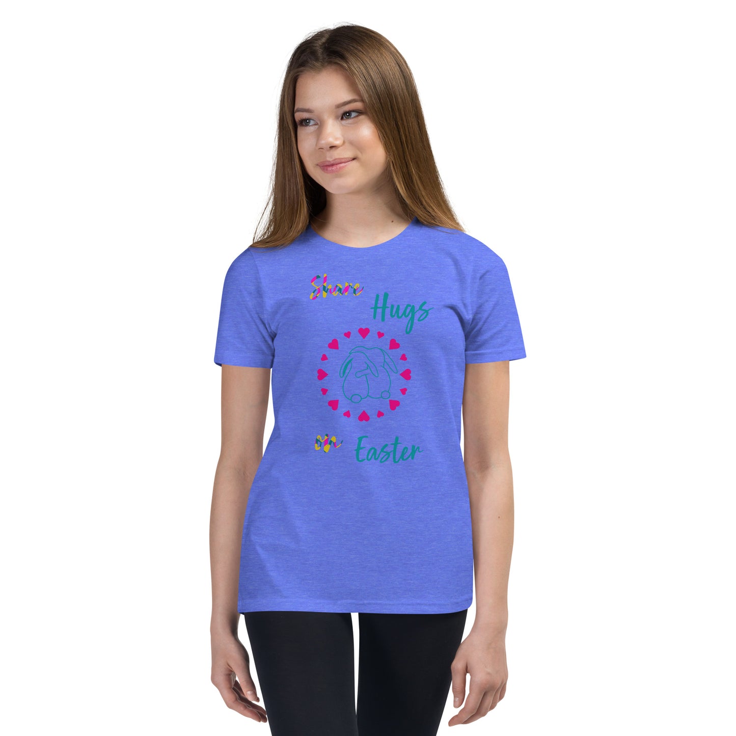 Share Hugs on Easter Youth Short Sleeve T-Shirt
